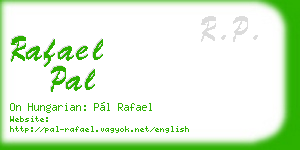 rafael pal business card